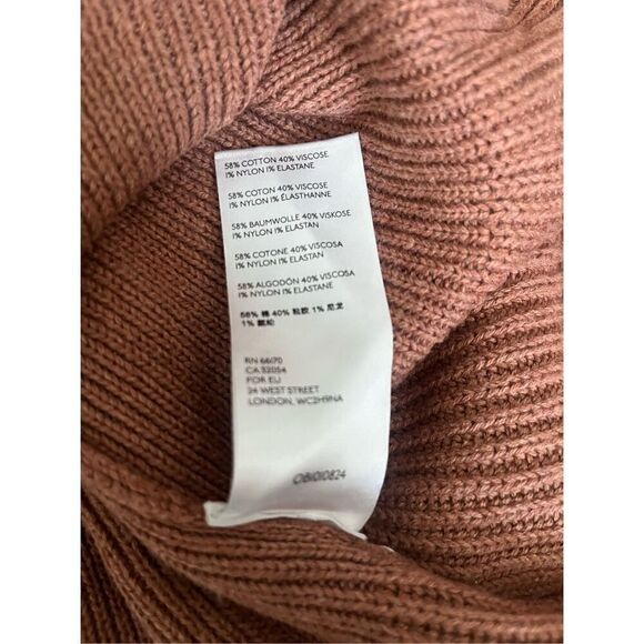 Free People Brown Solid Gold Ribbed Knit Skirt - Picture 6 of 6